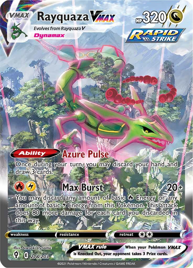 Rayquaza VMAX (218/203) [Sword & Shield: Evolving Skies] | Rock City Comics