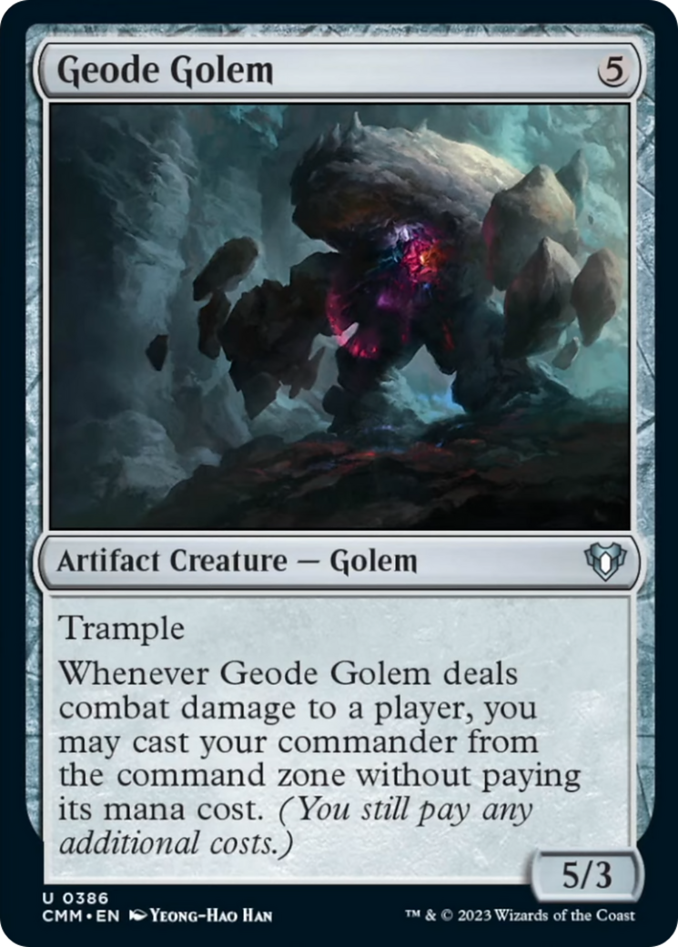 Geode Golem [Commander Masters] | Rock City Comics