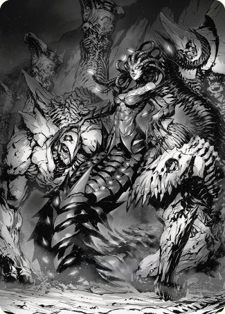 Vraska, Betrayal's Sting Art Card [Phyrexia: All Will Be One Art Series] | Rock City Comics