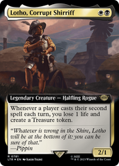 Lotho, Corrupt Shirriff (Extended Art) (Surge Foil) [The Lord of the Rings: Tales of Middle-Earth] | Rock City Comics