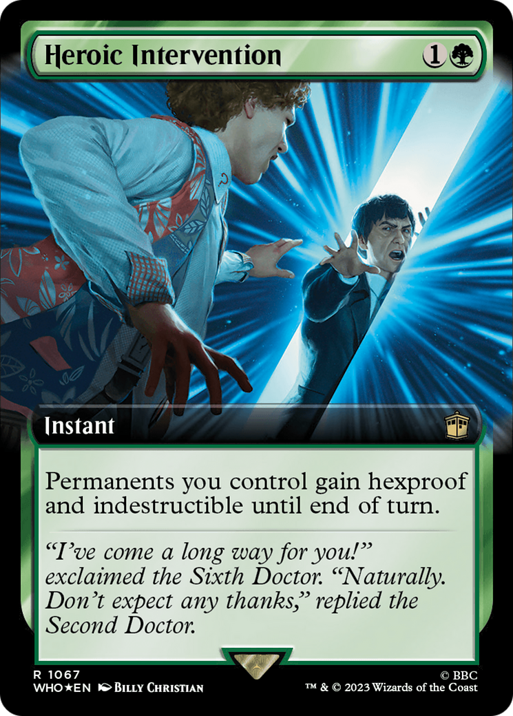 Heroic Intervention (Extended Art) (Surge Foil) [Doctor Who] | Rock City Comics