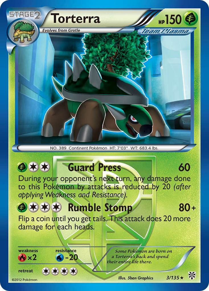Torterra (3/135) [Black & White: Plasma Storm] | Rock City Comics
