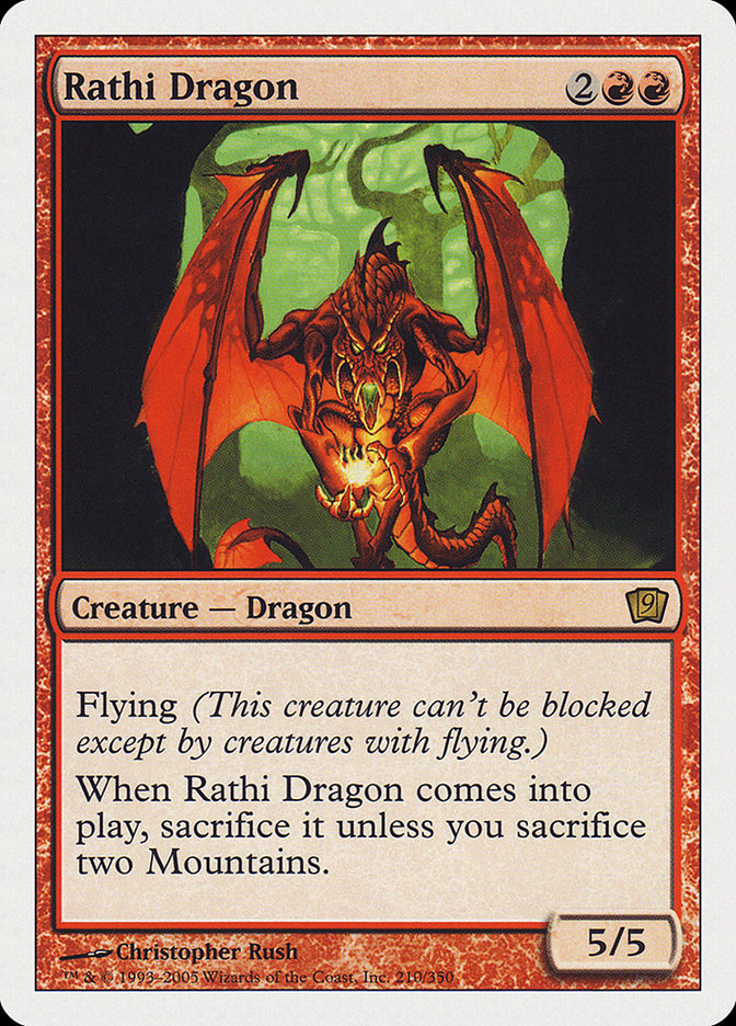 Rathi Dragon (9th Edition) [Oversize Cards] | Rock City Comics