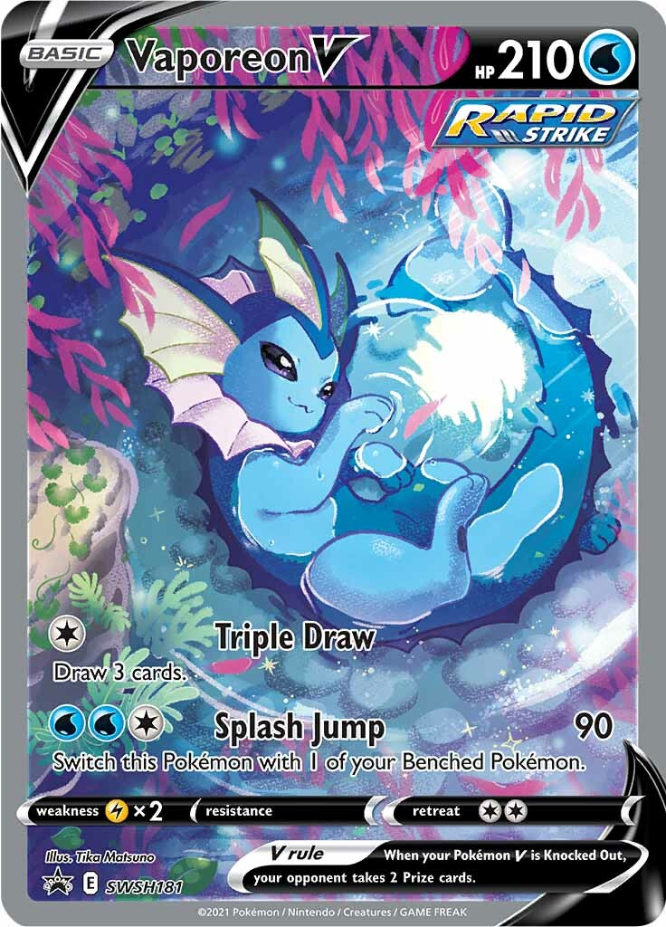 Vaporeon V (SWSH181) [Sword & Shield: Black Star Promos] | Rock City Comics