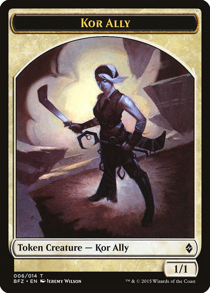 Kor Ally Token [Battle for Zendikar Tokens] | Rock City Comics