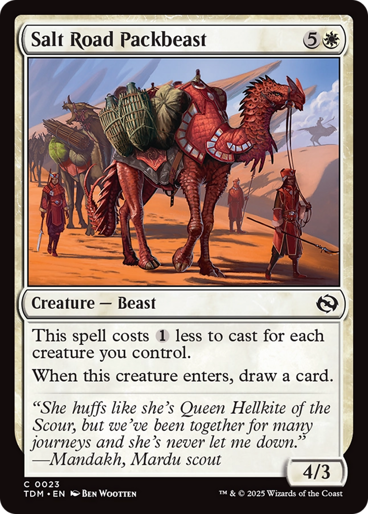 Salt Road Packbeast [Tarkir: Dragonstorm] | Rock City Comics