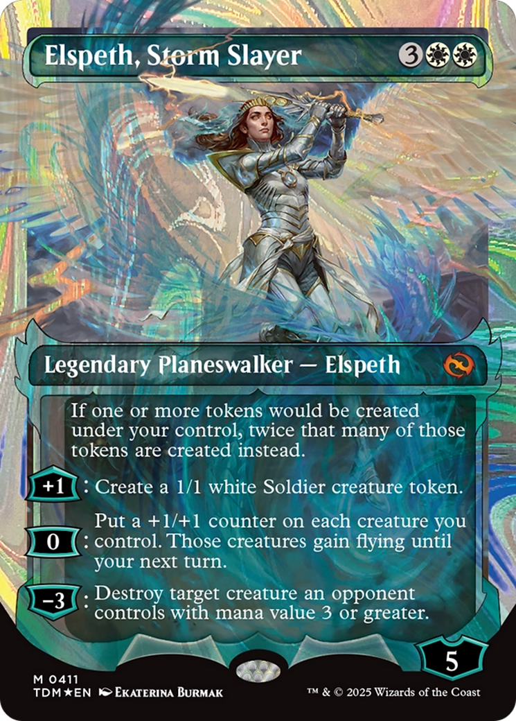 Elspeth, Storm Slayer (Showcase) (Halo Foil) [Tarkir: Dragonstorm] | Rock City Comics