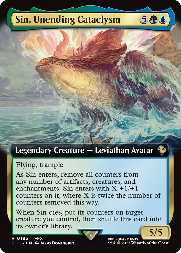 Sin, Unending Cataclysm (Extended Art) [FINAL FANTASY Commander] | Rock City Comics