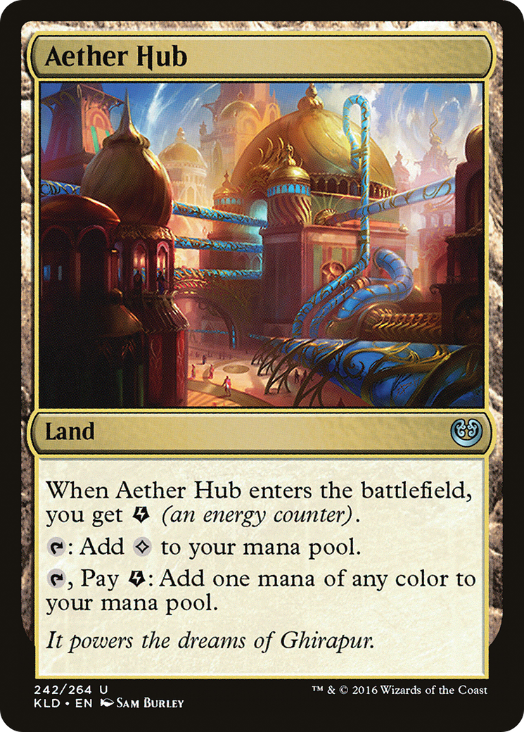 Aether Hub (Ripple Foil) [Modern Horizons 3 Commander] | Rock City Comics