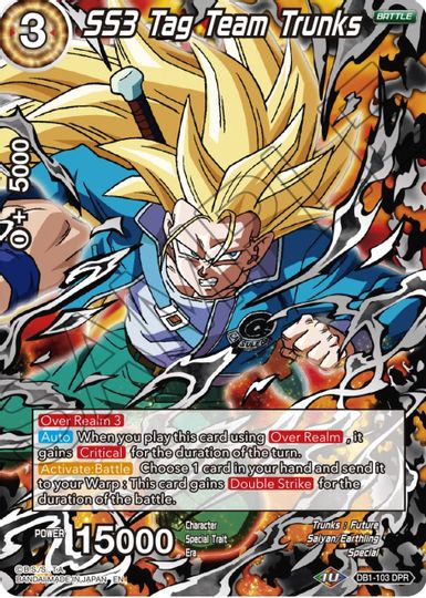 SS3 Tag Team Trunks (DB1-103) [Tournament Promotion Cards] | Rock City Comics