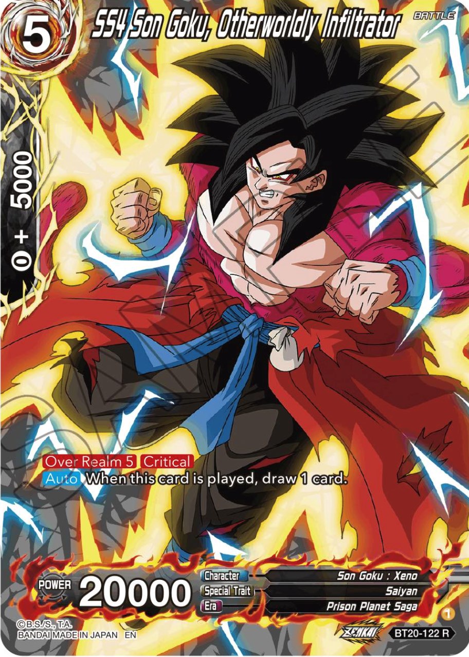 SS4 Son Goku, Otherworldly Infiltrator (Silver Foil) (BT20-122) [Power Absorbed] | Rock City Comics