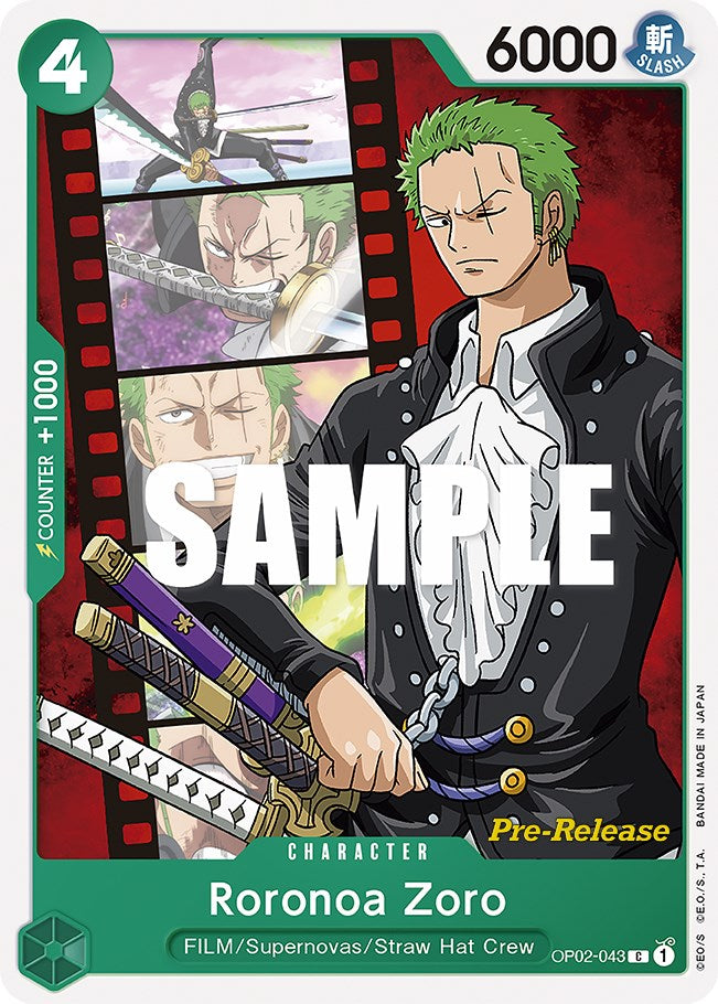 Roronoa Zoro [Paramount War Pre-Release Cards] | Rock City Comics