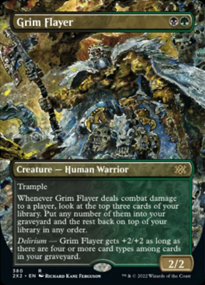 Grim Flayer (Borderless Alternate Art) [Double Masters 2022] | Rock City Comics