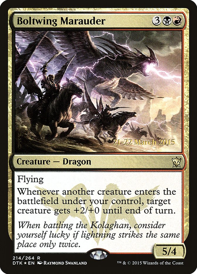 Boltwing Marauder [Dragons of Tarkir Prerelease Promos] | Rock City Comics