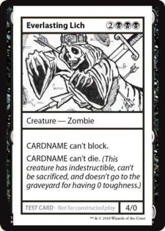 Everlasting Lich (2021 Edition) [Mystery Booster Playtest Cards] | Rock City Comics