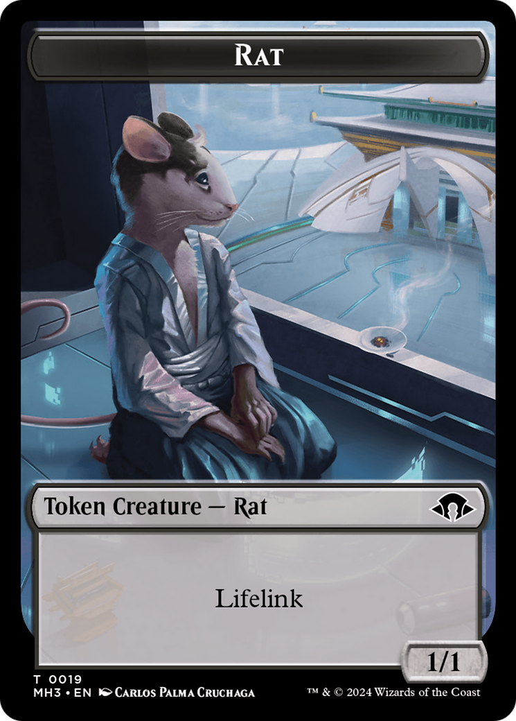 Eldrazi Spawn // Rat Double-Sided Token [Modern Horizons 3 Tokens] | Rock City Comics