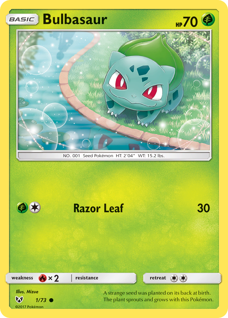 Bulbasaur (1/73) [Sun & Moon: Shining Legends] | Rock City Comics