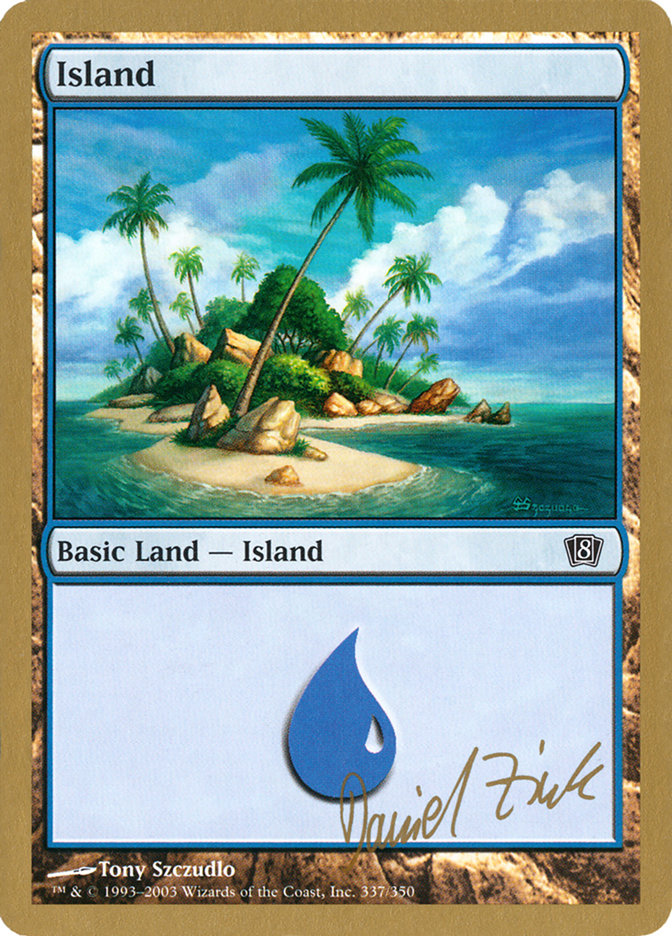 Island (dz337) (Daniel Zink) [World Championship Decks 2003] | Rock City Comics