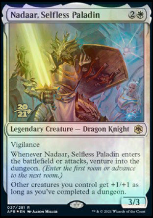 Nadaar, Selfless Paladin [Dungeons & Dragons: Adventures in the Forgotten Realms Prerelease Promos] | Rock City Comics