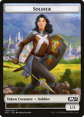 Construct // Soldier Double-Sided Token [Core Set 2021 Tokens] | Rock City Comics