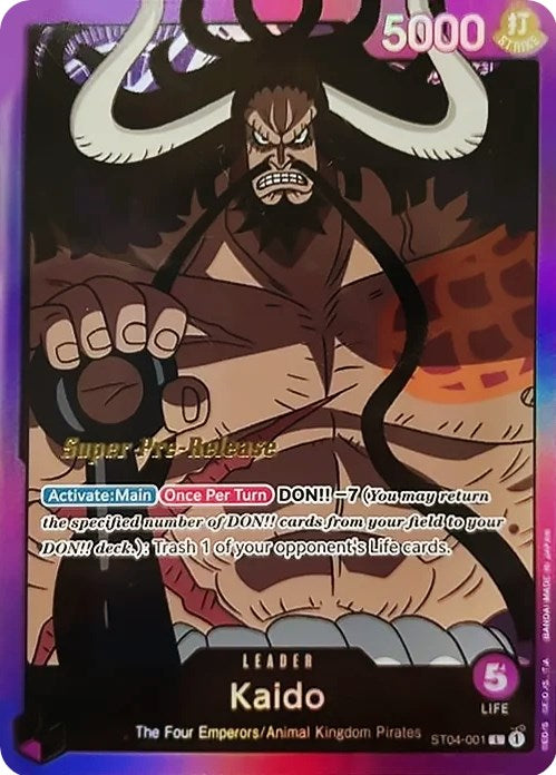 Kaido [Super Pre-Release Starter Deck: Animal Kingdom Pirates] | Rock City Comics