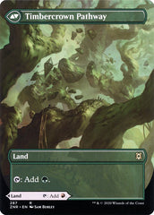 Cragcrown Pathway // Timbercrown Pathway (Borderless Alternate Art) [Zendikar Rising] | Rock City Comics