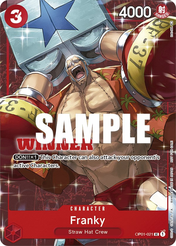 Franky (Tournament Pack Vol. 2) [Winner] [One Piece Promotion Cards] | Rock City Comics