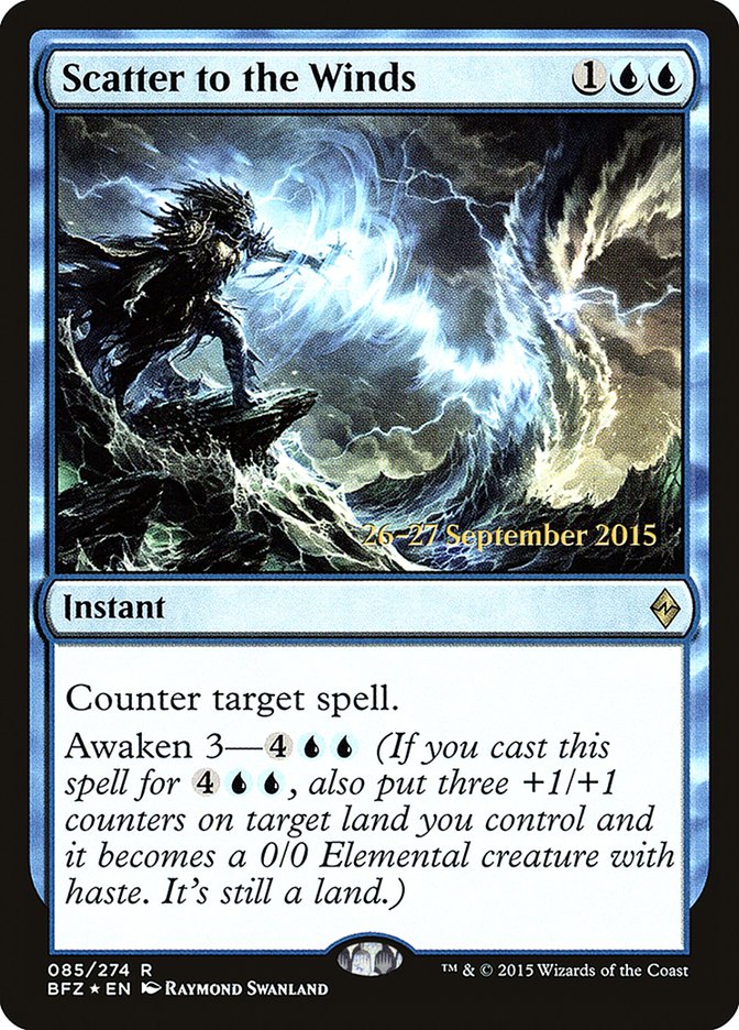 Scatter to the Winds [Battle for Zendikar Prerelease Promos] | Rock City Comics