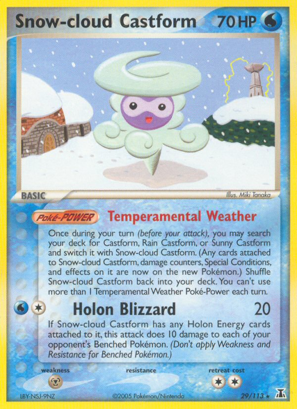 Snow-cloud Castform (29/113) [EX: Delta Species] | Rock City Comics