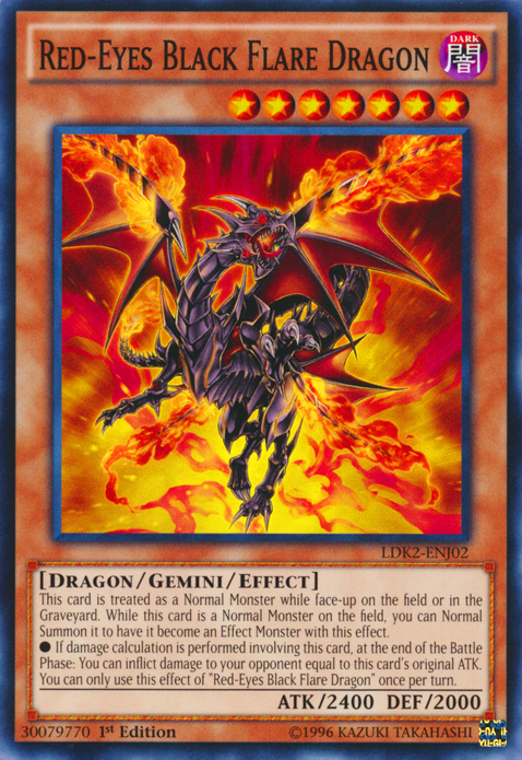 Red-Eyes Black Flare Dragon [LDK2-ENJ02] Common | Rock City Comics