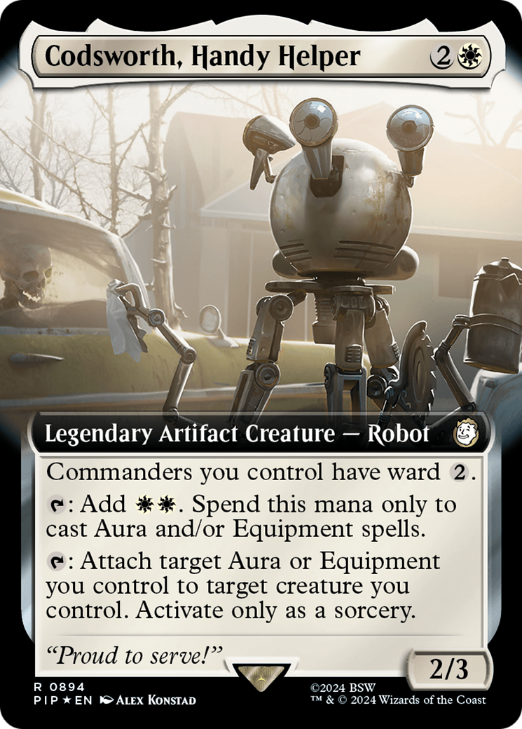 Codsworth, Handy Helper (Extended Art) (Surge Foil) [Fallout] | Rock City Comics