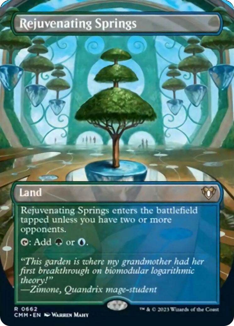 Rejuvenating Springs (Borderless Alternate Art) [Commander Masters] | Rock City Comics