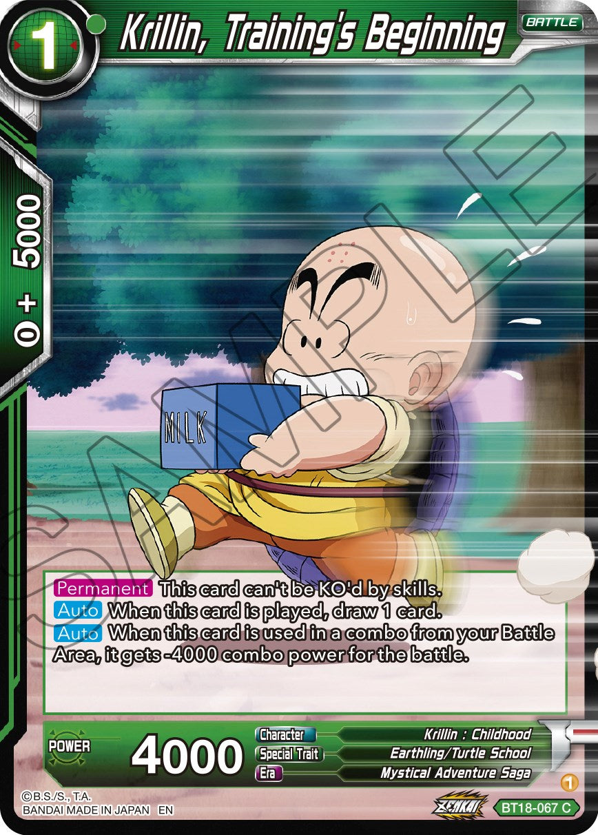 Krillin, Training's Beginning (BT18-067) [Dawn of the Z-Legends] | Rock City Comics