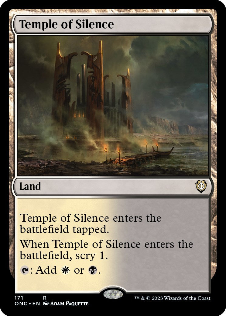 Temple of Silence [Phyrexia: All Will Be One Commander] | Rock City Comics