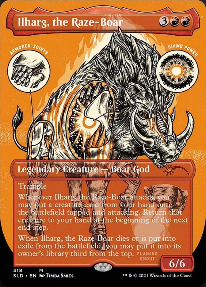 Ilharg, the Raze-Boar (Borderless Foil Etched) [Secret Lair Drop Series] | Rock City Comics