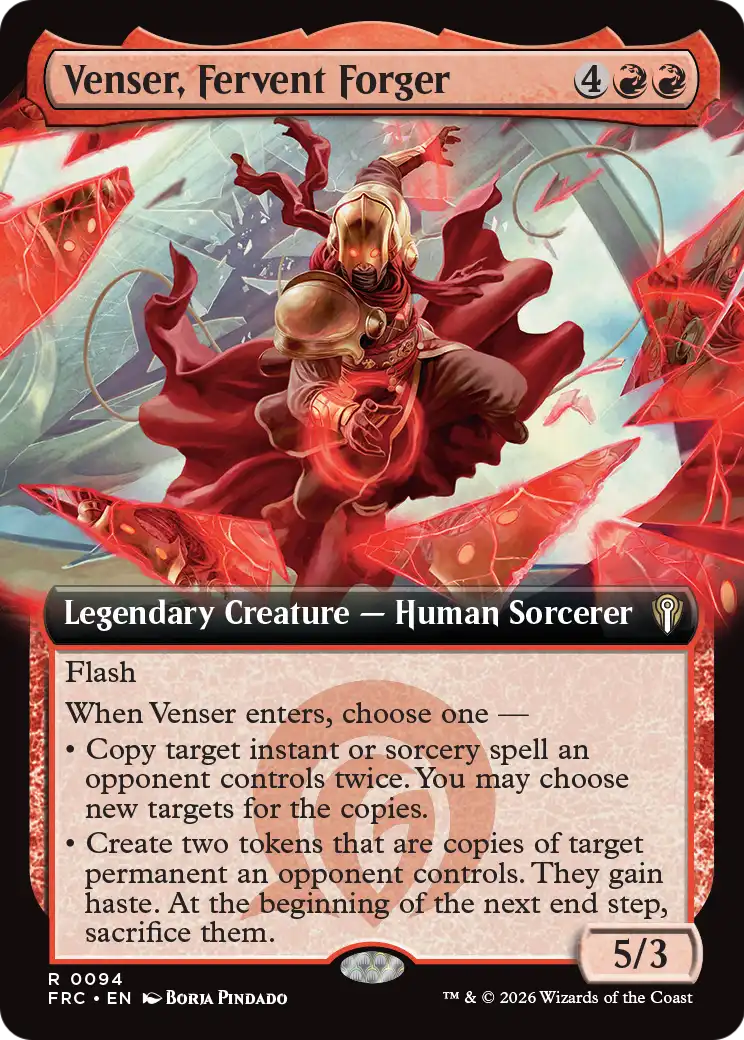 Venser, Fervent Forger (Extended Art) [Reality Fracture Commander] | Rock City Comics