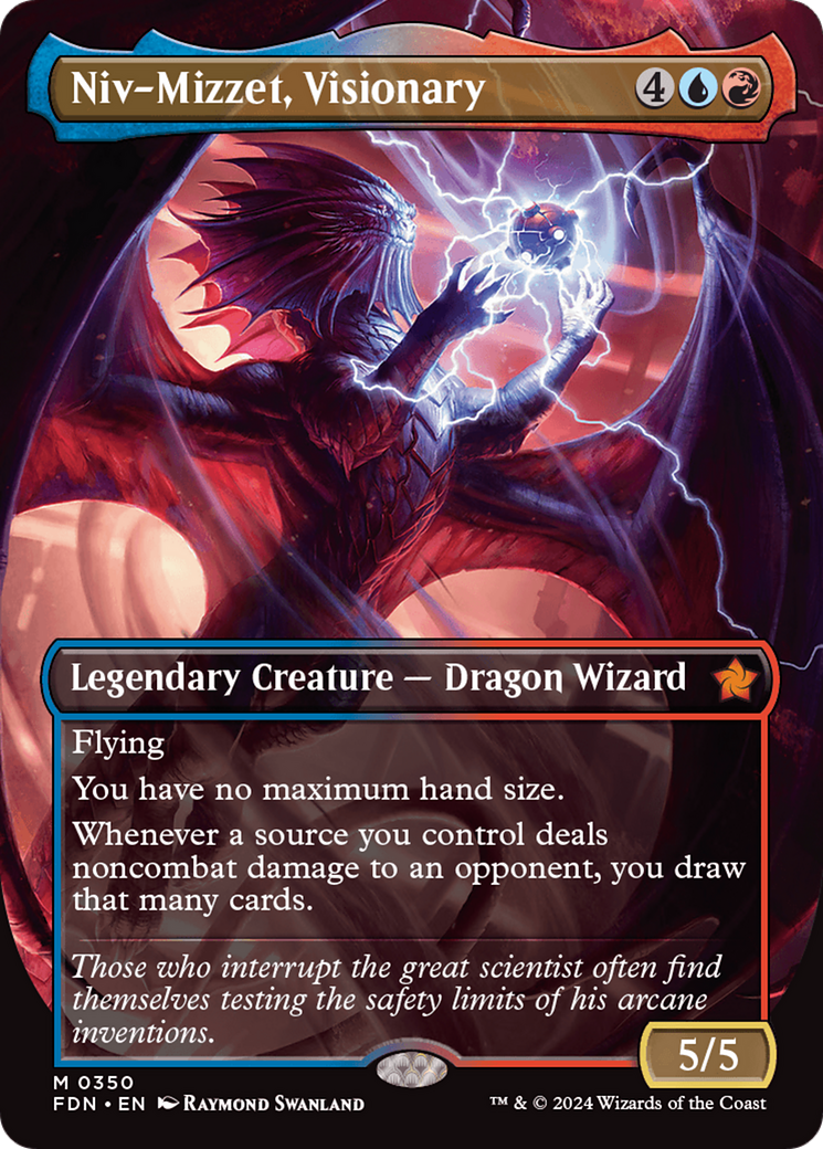 Niv-Mizzet, Visionary (Borderless) [Foundations] | Rock City Comics