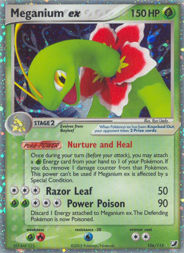 Meganium ex (106/115) [EX: Unseen Forces] | Rock City Comics