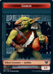 Smoke Blessing // Goblin Double-Sided Token [Kamigawa: Neon Dynasty Commander Tokens] | Rock City Comics