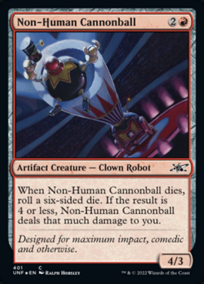 Non-Human Cannonball (Galaxy Foil) [Unfinity] | Rock City Comics