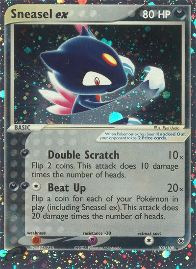 Sneasel ex (103/109) [EX: Ruby & Sapphire] | Rock City Comics