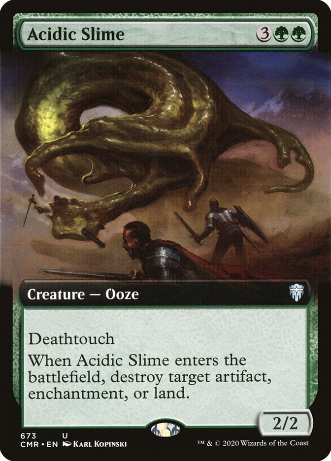Acidic Slime (Extended Art) [Commander Legends] | Rock City Comics