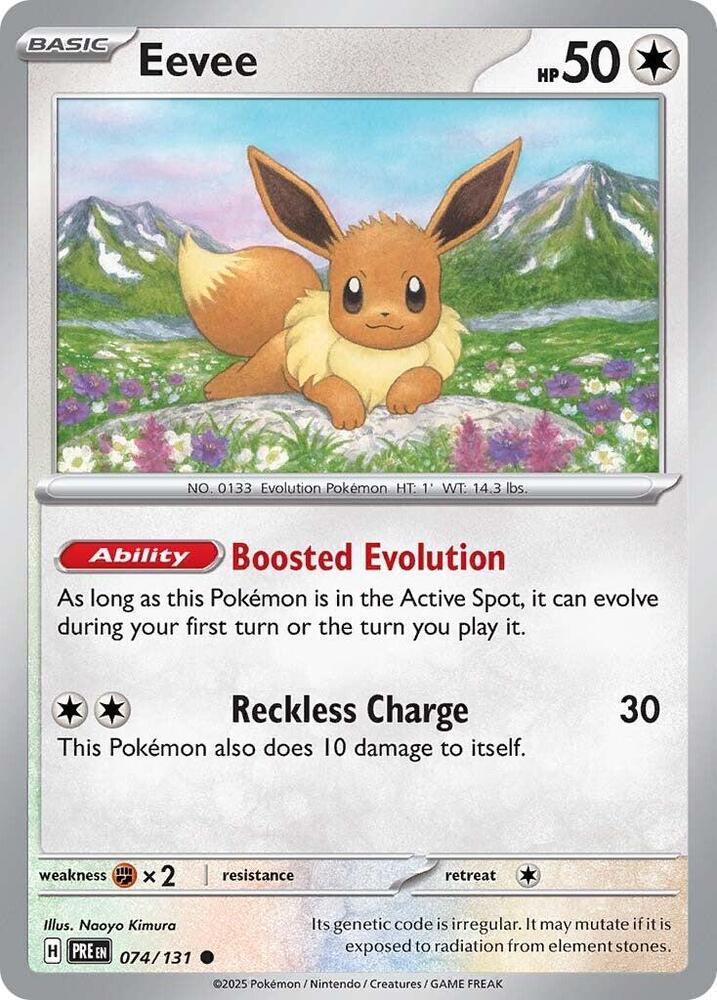 Eevee (074/131) [Scarlet & Violet: Prismatic Evolutions] | Rock City Comics
