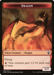 Dragon // Treasure Double-Sided Token [Commander Legends Tokens] | Rock City Comics