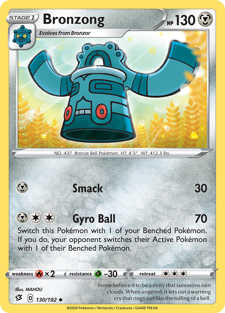 Bronzong (130/192) [Sword & Shield: Rebel Clash] | Rock City Comics