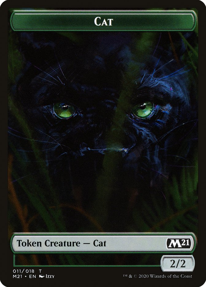 Angel // Cat (011) Double-Sided Token [Core Set 2021 Tokens] | Rock City Comics