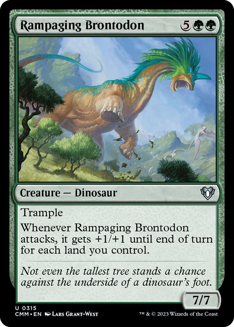 Rampaging Brontodon [Commander Masters] | Rock City Comics