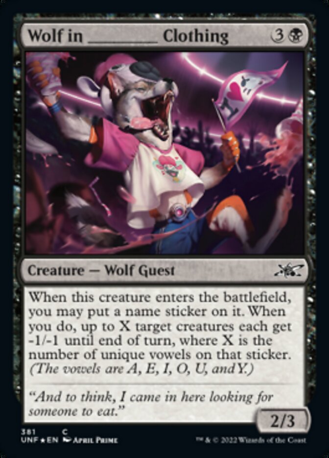 Wolf in _____ Clothing (Galaxy Foil) [Unfinity] | Rock City Comics