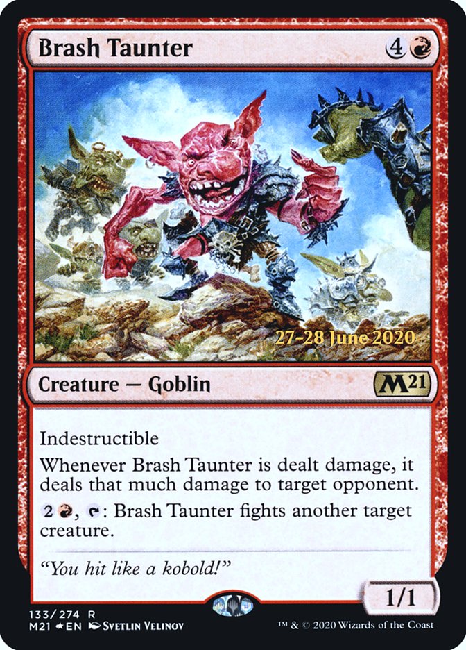 Brash Taunter [Core Set 2021 Prerelease Promos] | Rock City Comics