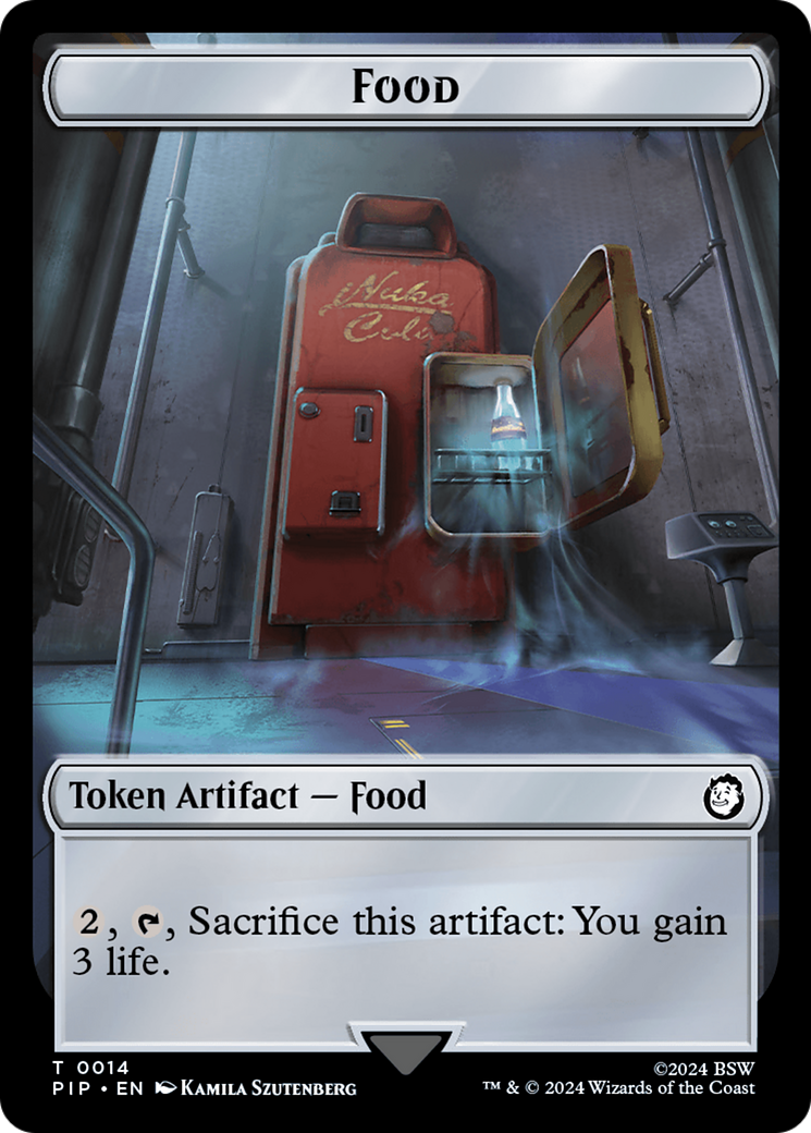 Robot // Food (0014) Double-Sided Token [Fallout Tokens] | Rock City Comics